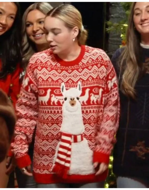 Baylen Out Loud S03 Baylen Dupree Llama Ugly Christmas Sweater WorthVee