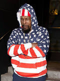Mr. T Philadelphia FAN EXPO American Flag Print Hoodie WorthVee