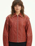 Off Campus Allie Hayes Red Bomber Jacket WorthVee