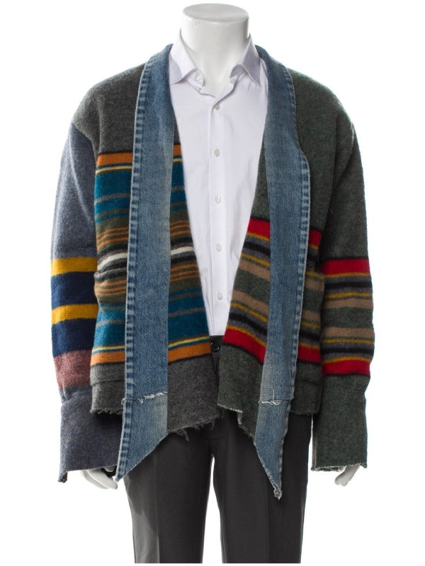 The Four Seasons S2 Coleman Domingo Stripe Kimono Jacket